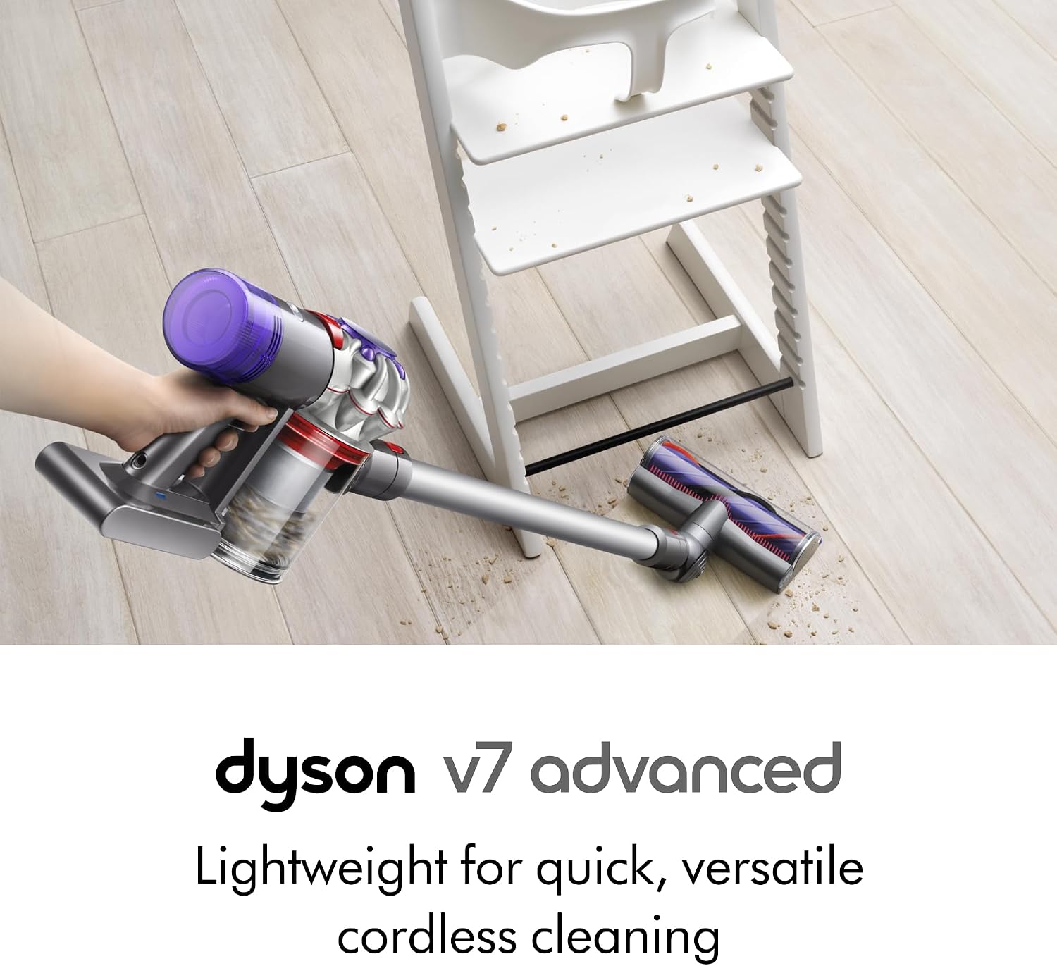 Dyson V7 Animal Cordless Stick Vacuum Cleaner, Iron (Renewed)