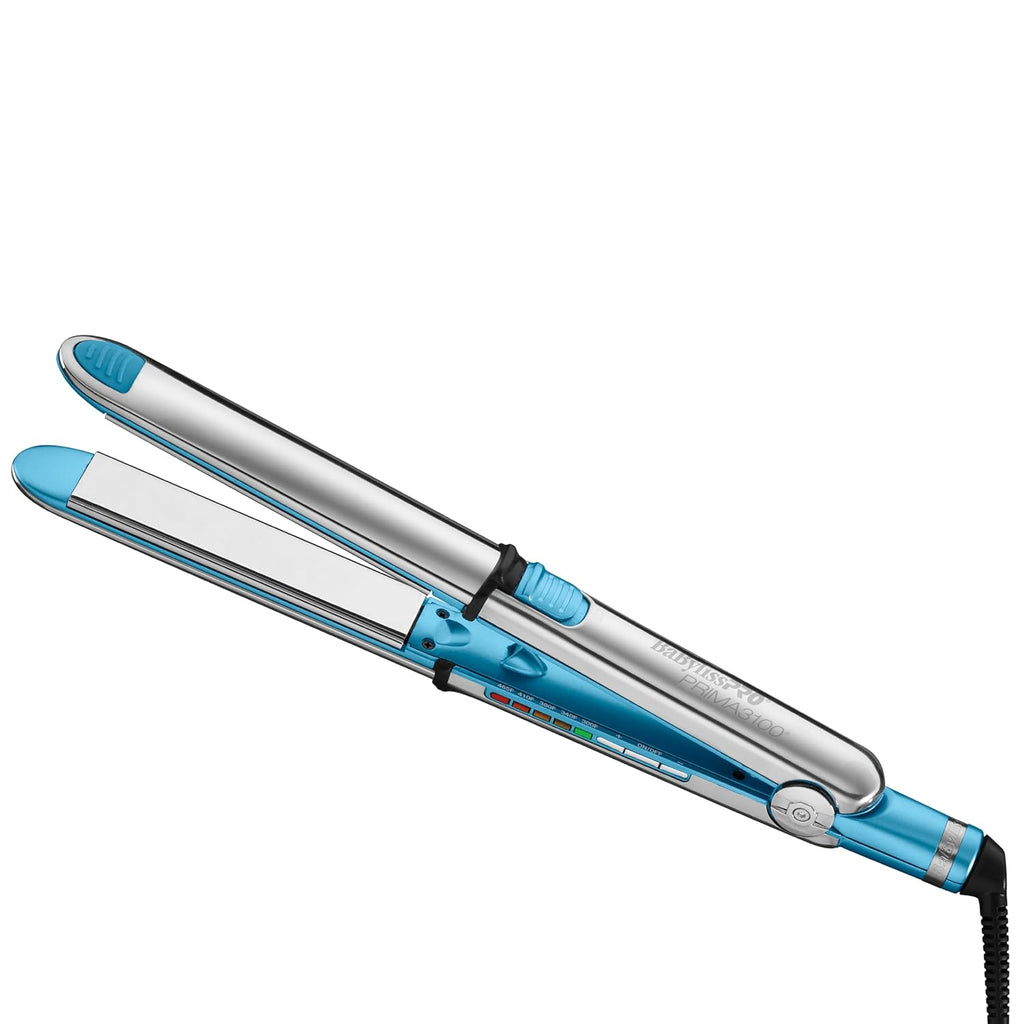 BaBylissPRO Nano Titanium Prima Ionic Hair Straightener – Professional Flat Iron & Curling Iron in One for Stylists, Pro Styling Hair Tool
