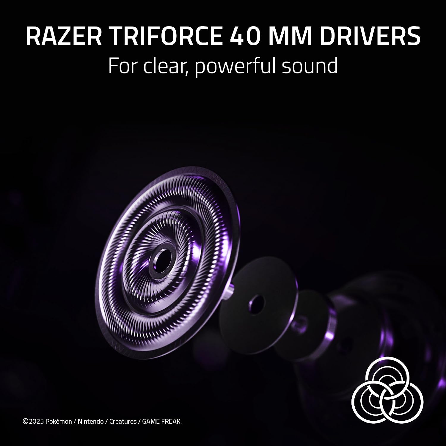 Razer Kraken Kitty V2 USB Wired Headset: Gengar Spikes - Stream Reactive Lighting - HyperClear Cardioid Mic - 40 mm Drivers - 7.1 Surround Sound - Comfortable Ear Cushions - Pokemon Gengar Edition
