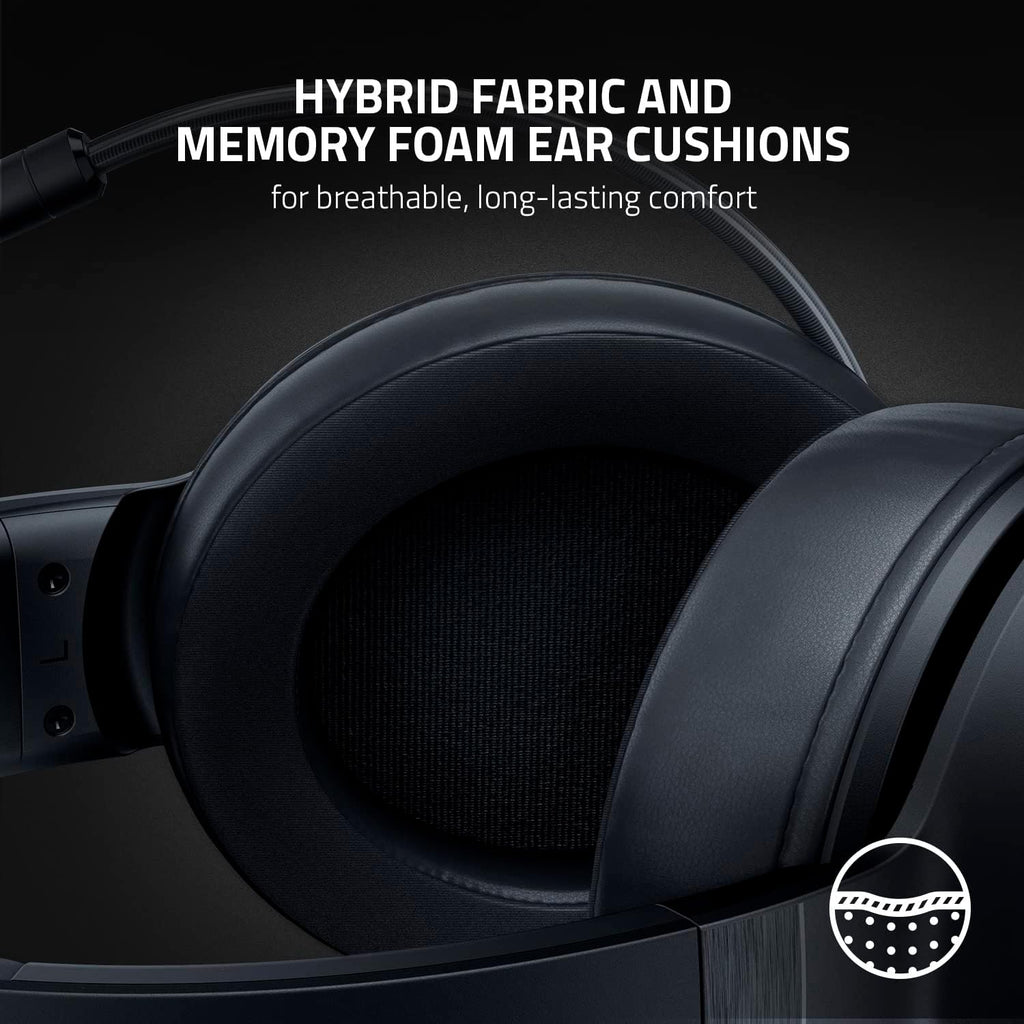 Razer Kraken V3 X Wired USB Gaming Headset: Lightweight Build - Triforce 40mm Drivers - HyperClear Cardioid Mic - 7.1 Surround Sound - Chroma RGB Lighting - Black,(Pack of 8)