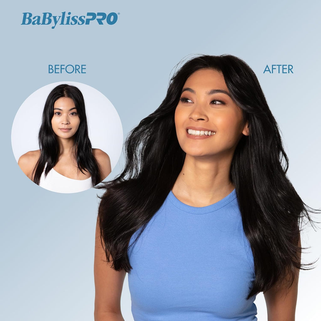 BabylissPRO Nano Titanium Hair Dryer, Professional 1875-Watt Blow Dryer, Lightweight, Ionic Technology Dries Hair Faster with Less Frizz