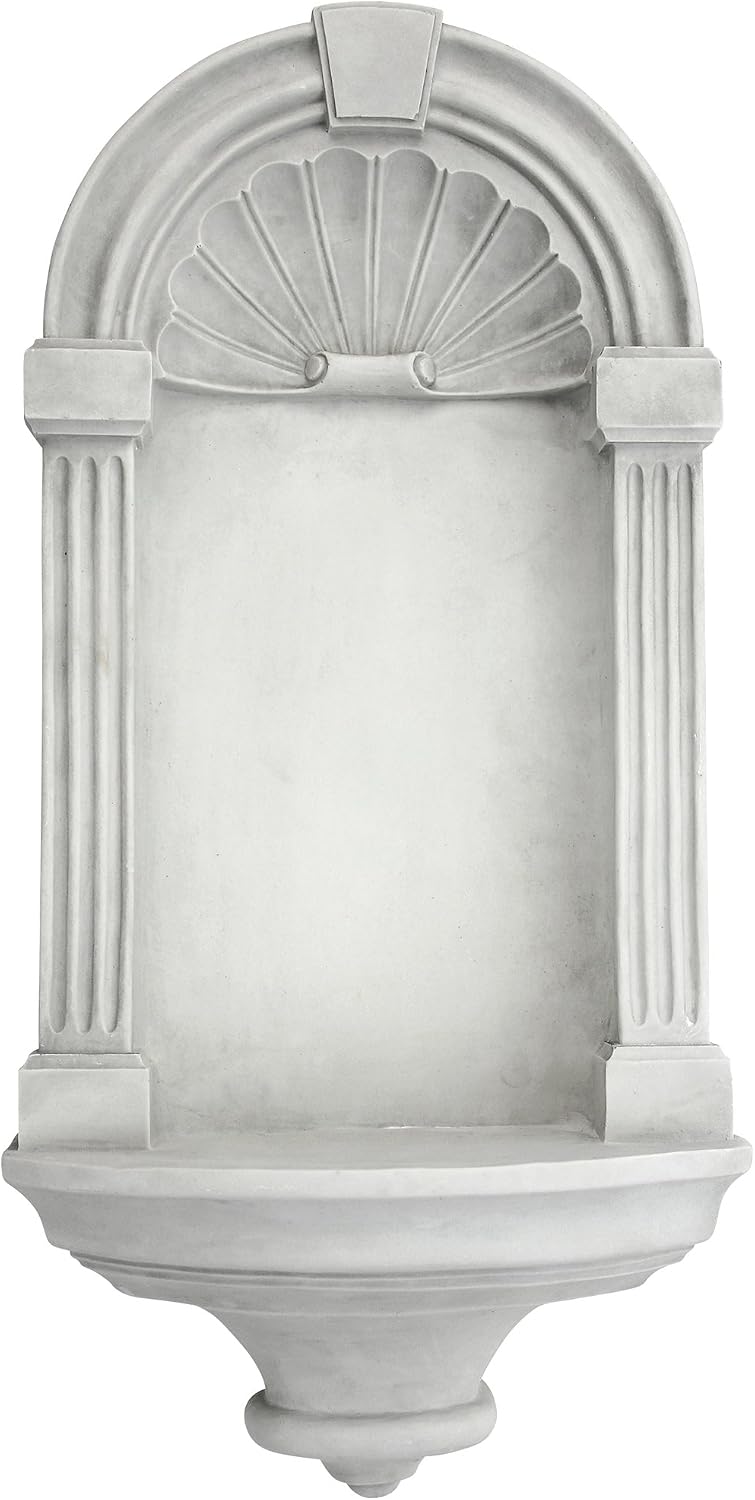 Design Toscano Classical European Style Wall Niche Display Shelf, Medium, 21 Inches Tall, Cast Stone Resin, Antique Stone