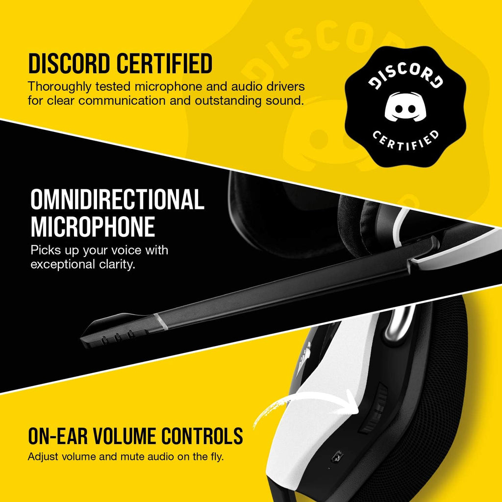 Corsair Void RGB Elite Wireless Gaming Headset – 7.1 Surround Sound – Omni-Directional Microphone – Microfiber Mesh Earpads – Up to 40ft Range – iCUE Compatible – PC, Mac, PS5, PS4 – White