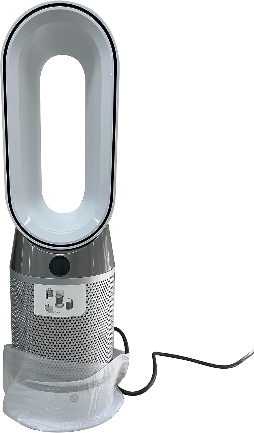 Dyson Pure Hot + Cool Air Purifier, Heater + Fan, WiFi-Enabled, Remote Control, White/Silver, HP04 (Renewed)
