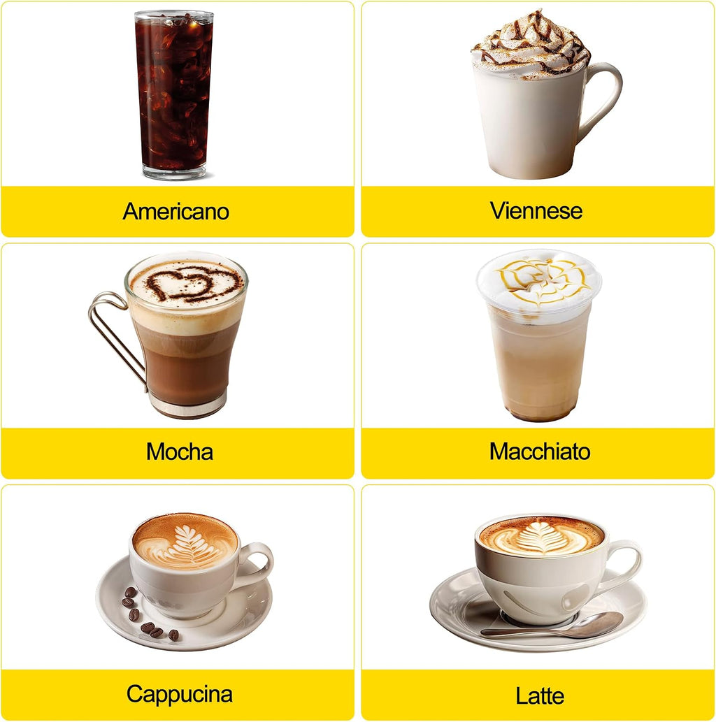 20 Bar Semi-Automatic Espresso Machine with Built-In Coffee Grinder and Milk Frother, Home Barista Coffee Maker for Cappuccino Latte Macchiato, Ideal Gift for Mom and Dad