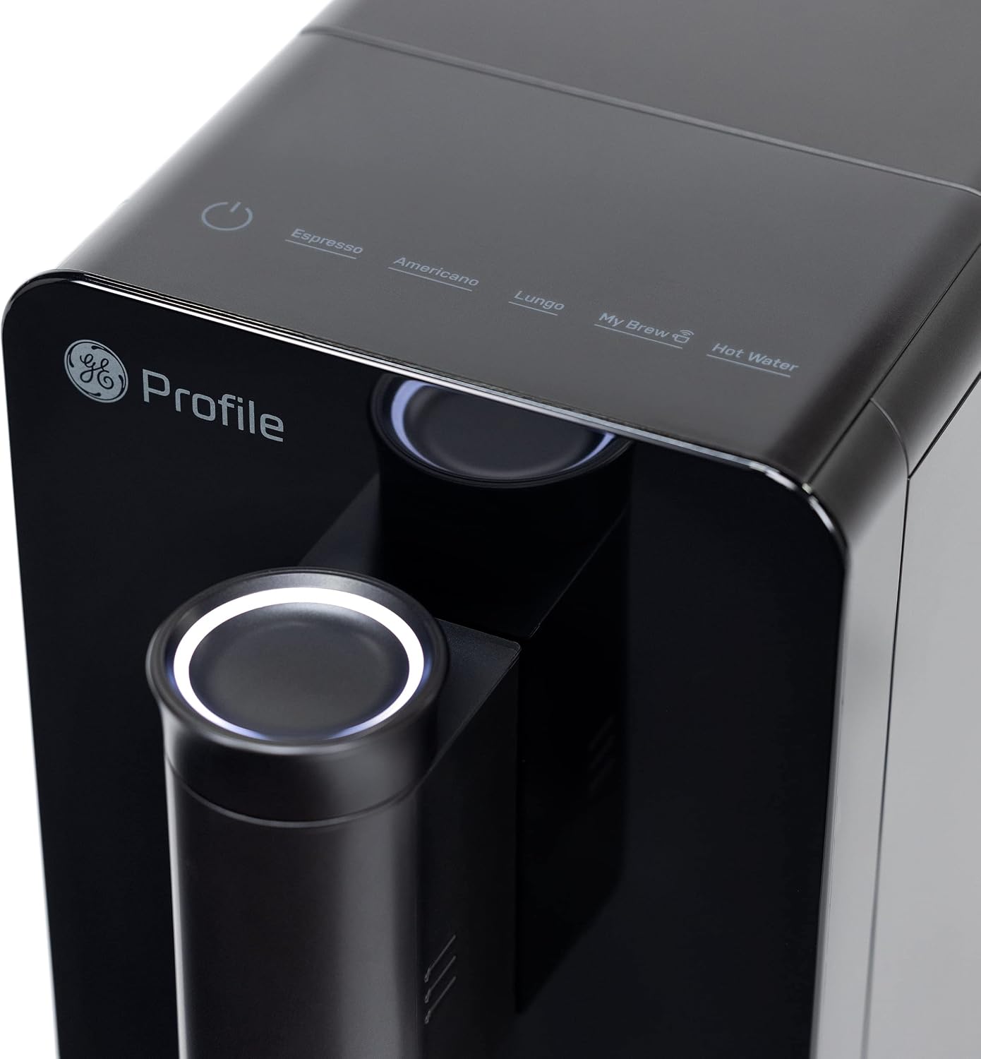 GE Profile Automatic Espresso Machine | Brew in Less Than 90 Seconds | 20 Bar Pump Pressure for Balanced Extraction | Five Adjustable Grind Size Levels | WiFi Connected for Drink Customization | Black