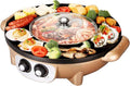 Barbecue Hot Pot Double Pot,Electric Barbecue Grill Indoor Hot Pot Chafing Dish,Large Capacity Multi-Functional Non-Stick Pan Electric Oven