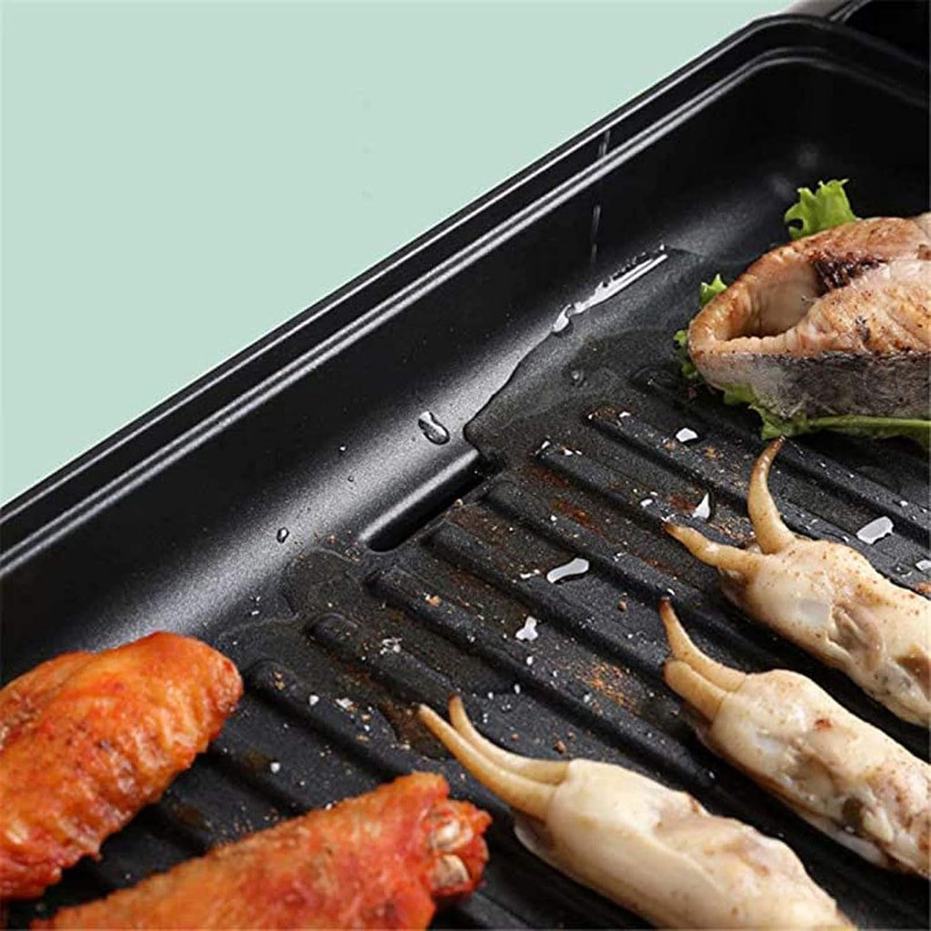 Hot Pot Barbecue One Electric Grill Pan Barbecue Household Multifunctional Smokeless Non-Stick Barbecue Stove Indoor Hot Pot