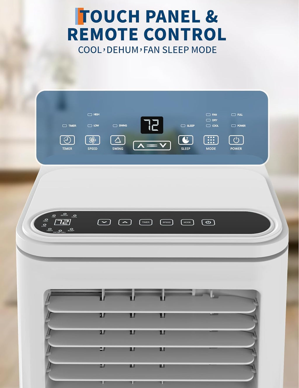GarveeTech Portable Air Conditioners, 10000 BTU Air Conditioner for Room Up to 450 Sq.Ft, 24H Timer, Remote Control, Dehumidifier, 3 in-1 AC Unit with Window Kit for Bedroom, Indoor Rooms, Home Office