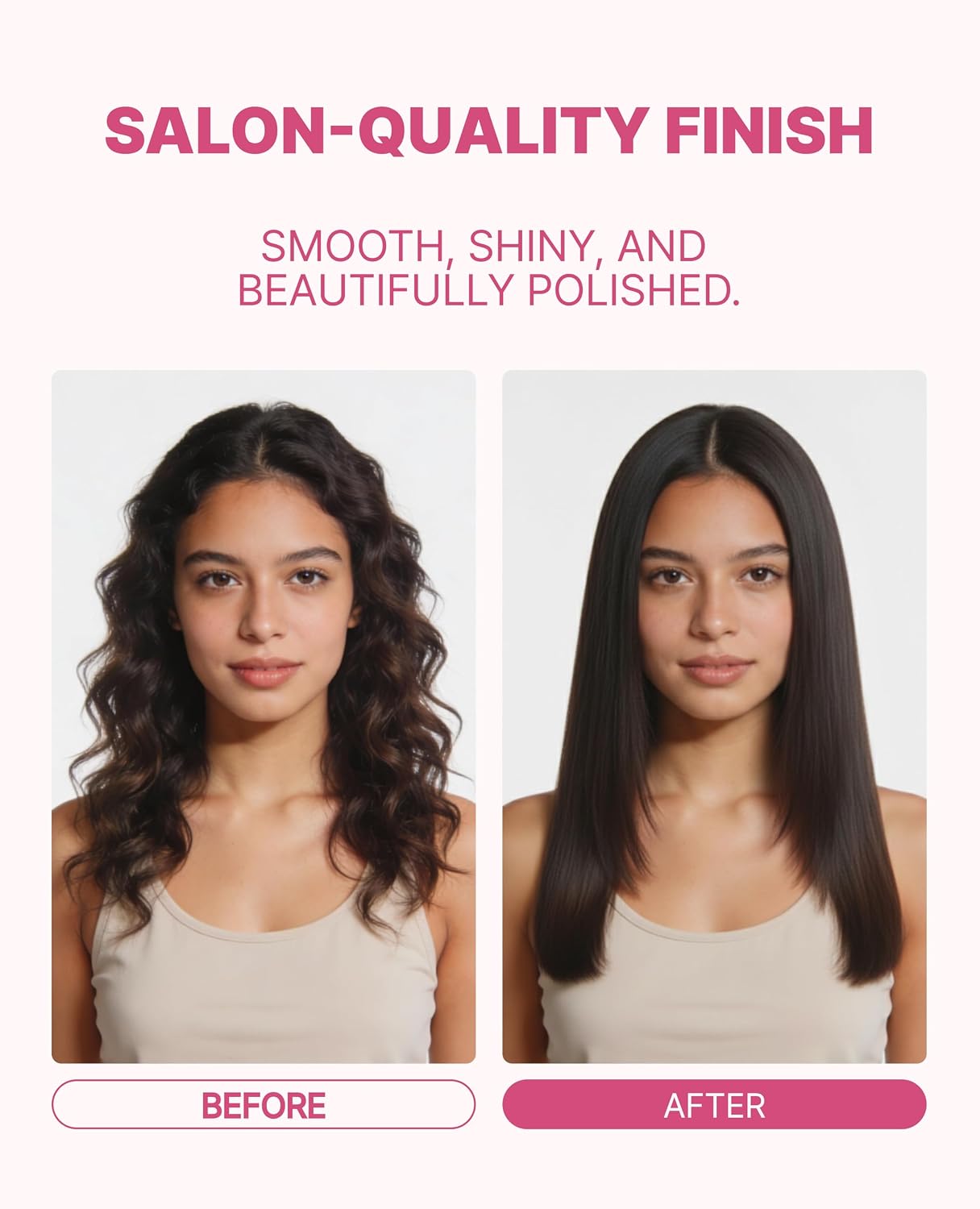 GLAMPALM GlamMuse 1' | All-Ceramic Flat Iron Infused with Vita-C, Salon Results with Less Heat Damage, Trusted by K-Pop Hair Stylists, Dual Voltage Hair Straightener, Silk Press | GP201T