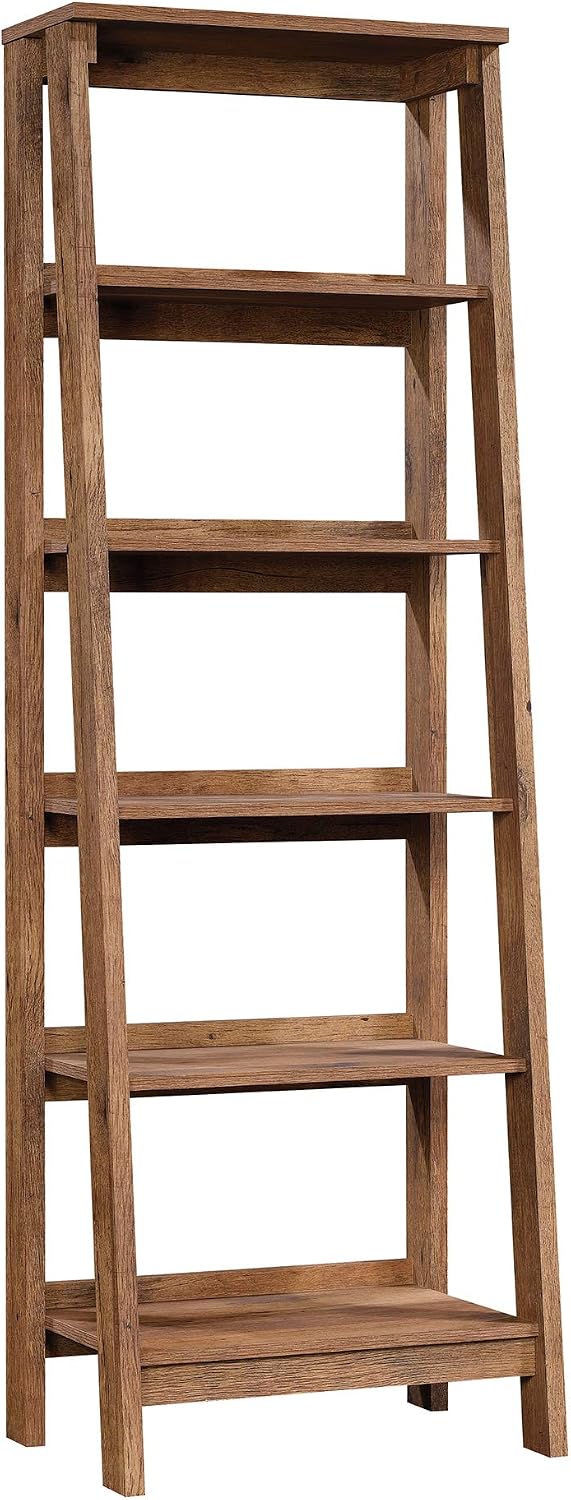 Sauder Trestle 5-Shelf Bookcase/ Book Shelf, Vintage Oak finish