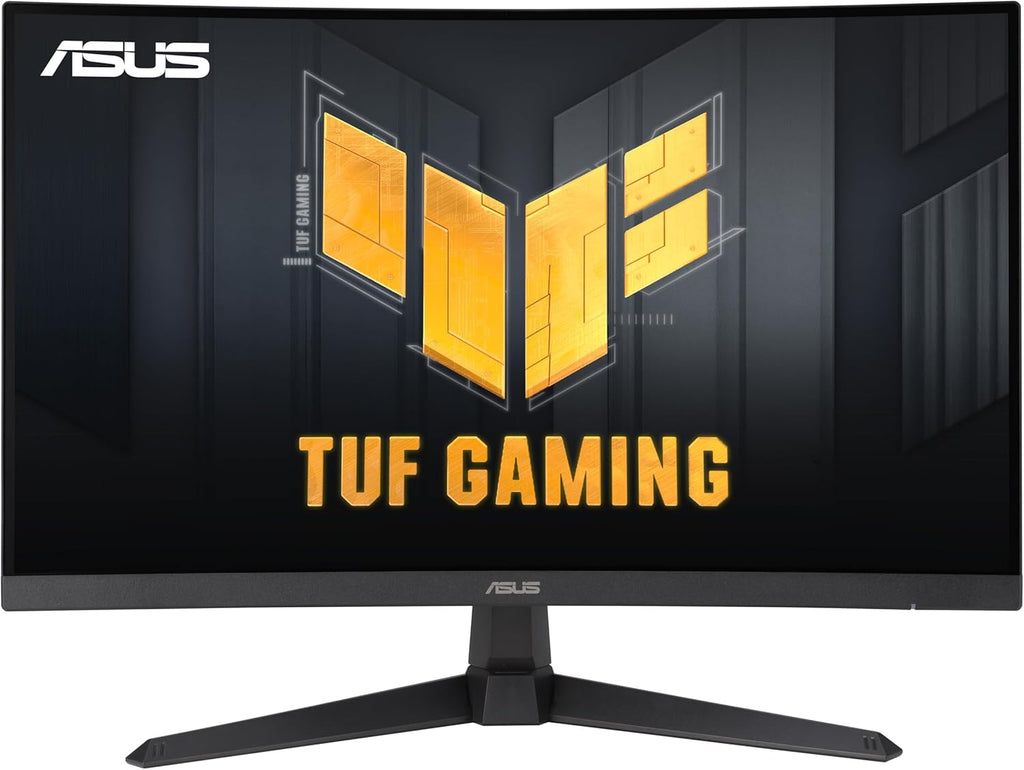 ASUS TUF Gaming 27' 1080P Curved Monitor (VG27VQ3B) – Full HD, 180Hz, 1ms, Extreme Low Motion Blur Sync, FreeSync, 1500R Curvature, Eye Care, 90% DCI-P3, DisplayWidget, 3 yr Warranty