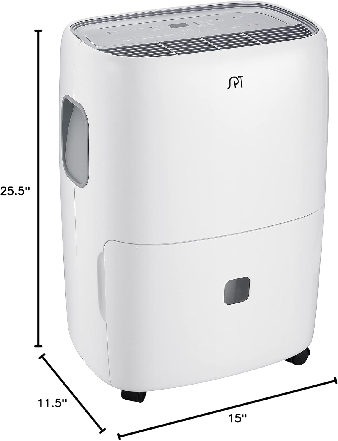 SPT SD-53E: 50-Pint Dehumidifier with ENERGY STAR,white,15 x 11.5 x 25.5 in
