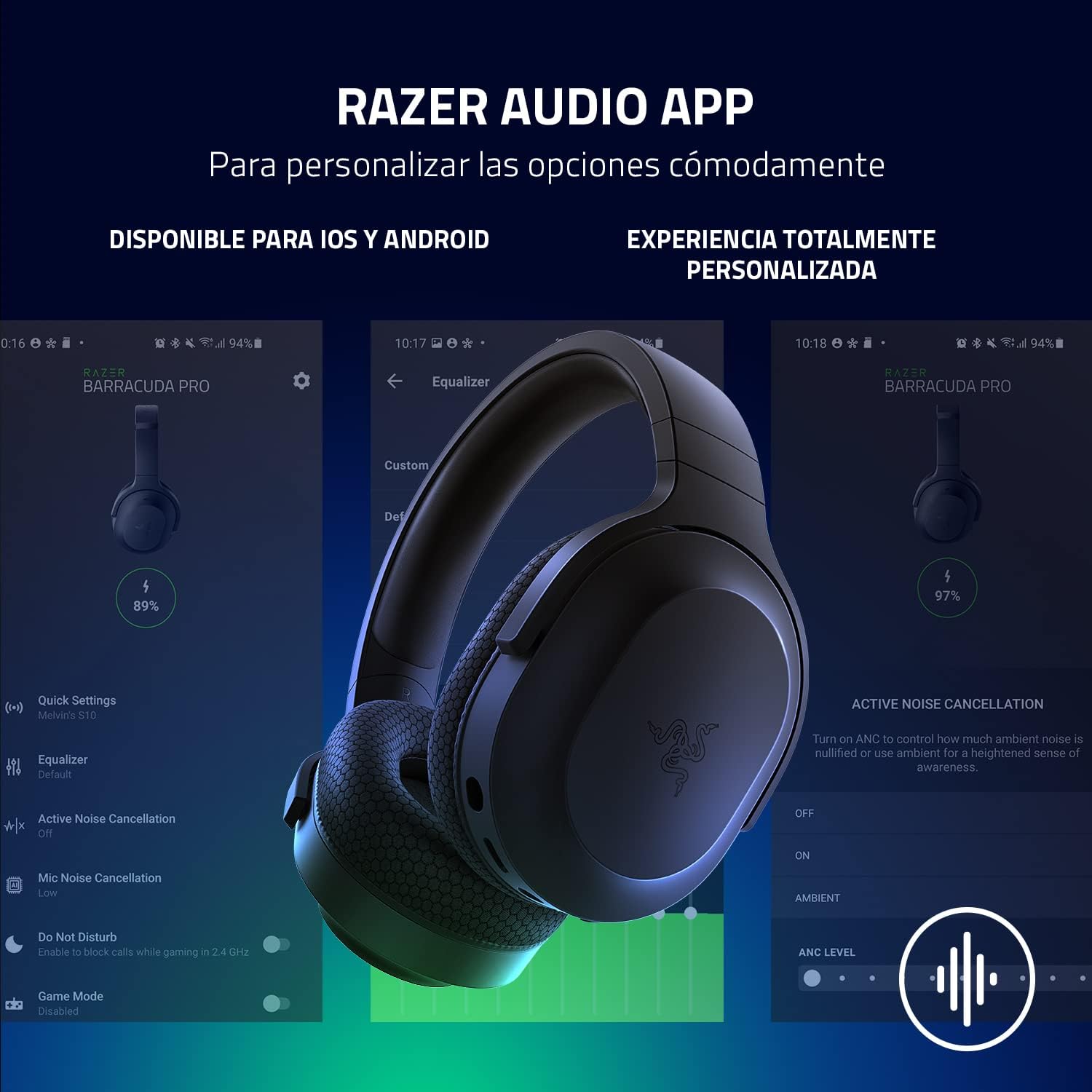 Razer Barracuda X Wireless Gaming & Mobile Headset (PC,PlayStation,Switch 2,Android,iOS): 2.4GHz Wireless + Bluetooth - Lightweight - 40mm Drivers - Detachable Mic - 50 Hr Battery - Black,(Pack of 2)