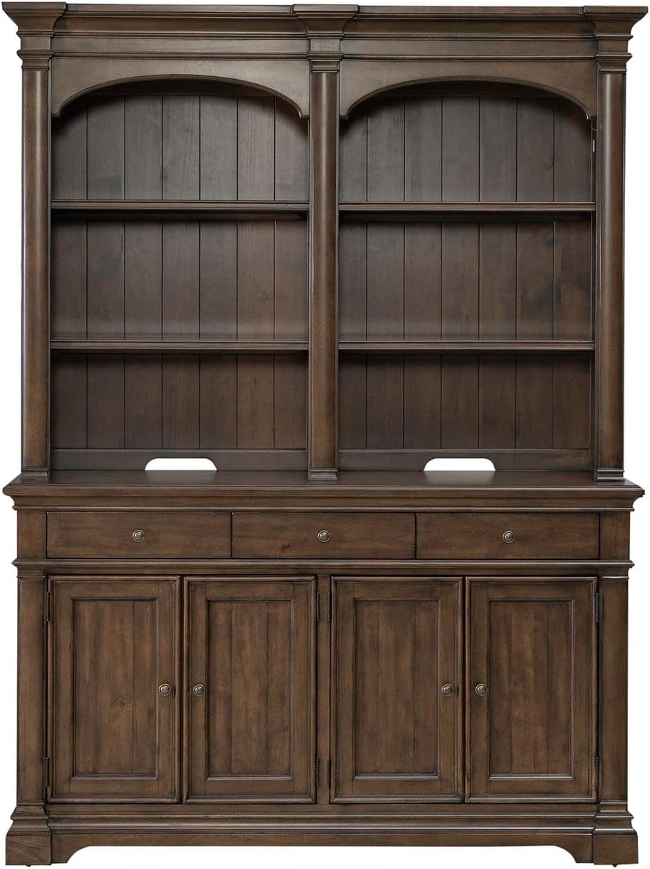 Liberty Furniture Arden Road Dining Room Hutch & Buffet - Satin Cherry