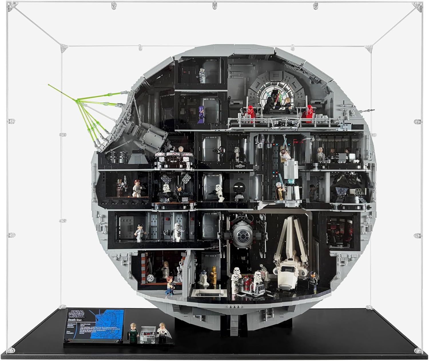 Acrylic Display Case Compatible for LEGO Death Star #75419, Dustproof Display Case (Case Only) (Lego Sets are NOT Included)