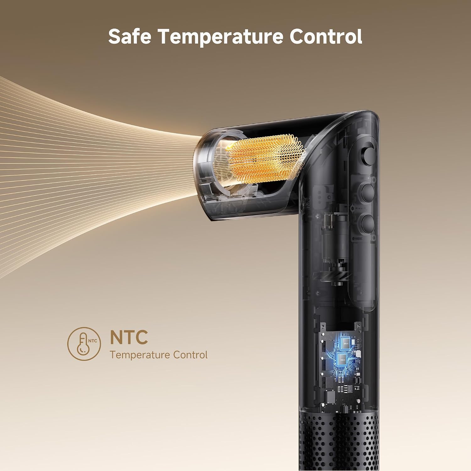 Dreame Dazzle Hair Styler and Dryer- Intelligent Nozzle Recognition, 110,000RPM High-Speed Motor for Fast Drying, 300M Negative Ions, 5 Snap-on Attachments, Smart Screen, 3 Customizable Modes