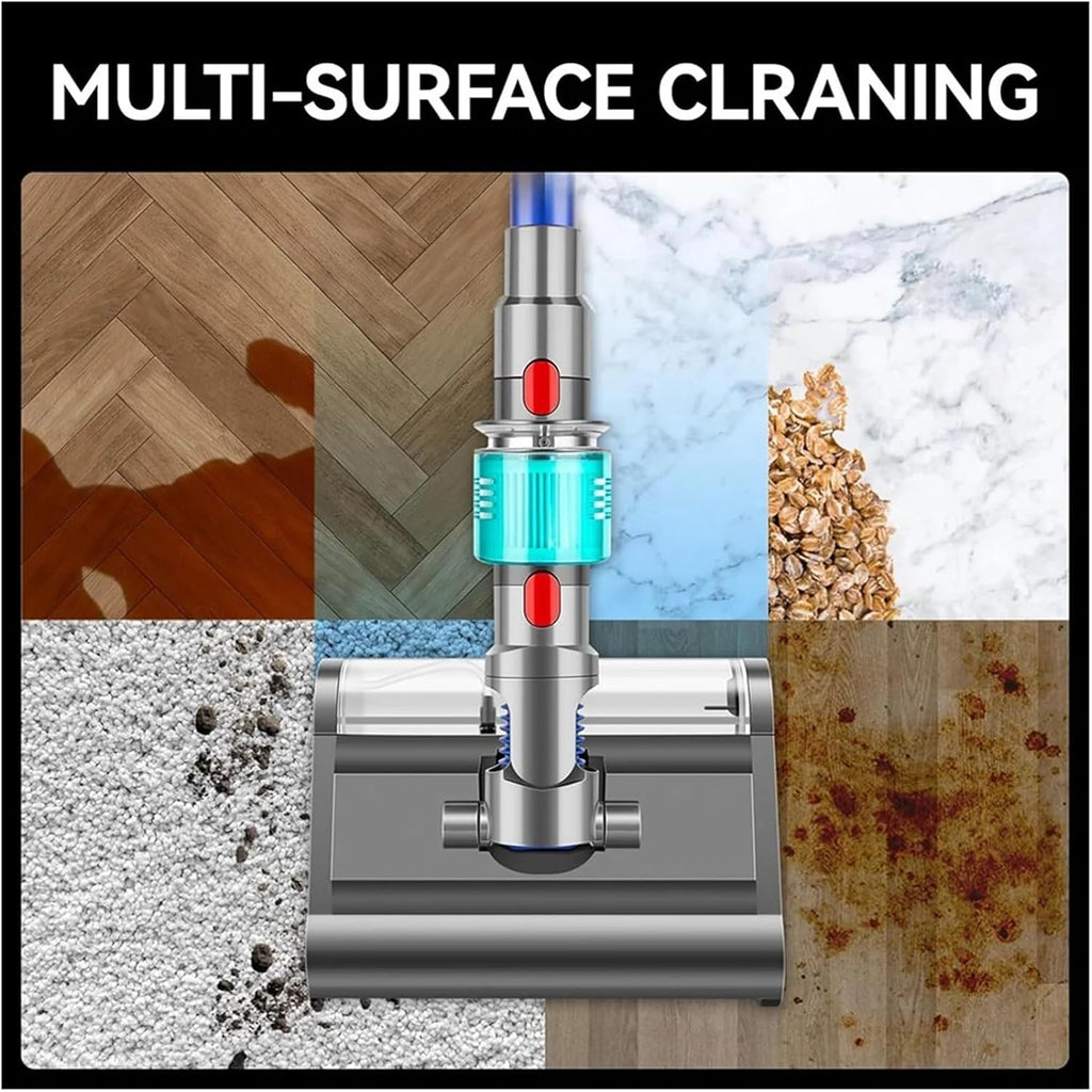 N09R Electric Wet Dry Mopping Head ，Compatible for Dyson ，V7 V8 V10 V11 V15 Vacuum Cleaner Roller Brush for Hard Floors and Area Rugs