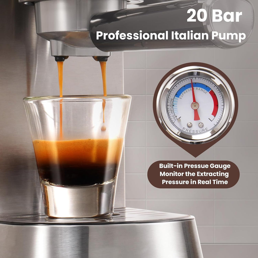 Gevi Espresso Machine with 12-Pack Household Coffee Maker Cleaner and Descaler