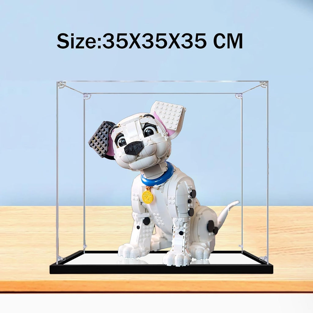 Acrylic Display Case for Lego 43269 101 Dalmatians Building Set– Dustproof Display Box & Showcase,, Display Box Compatible with Lego 43269 -Only Display case (2mm)