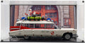 Display Case Compatible with Lego Ser 10274 - Ghostbusters ECTO-1 - Acrylic Dustproof Showcase with Pre-Printed Background - Set Not Included