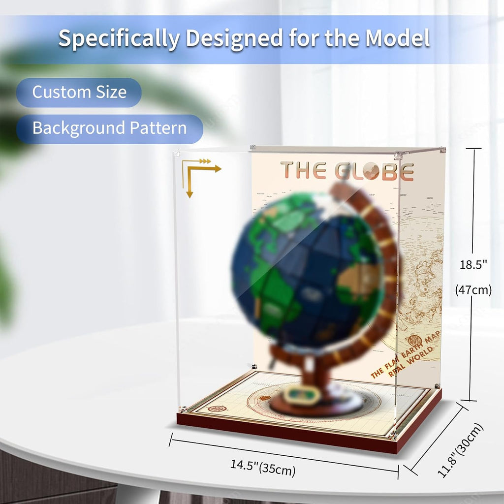 Acrylic Display Case for Lego 21332 The Globe; ONLY Display Case, The Model NOT Included