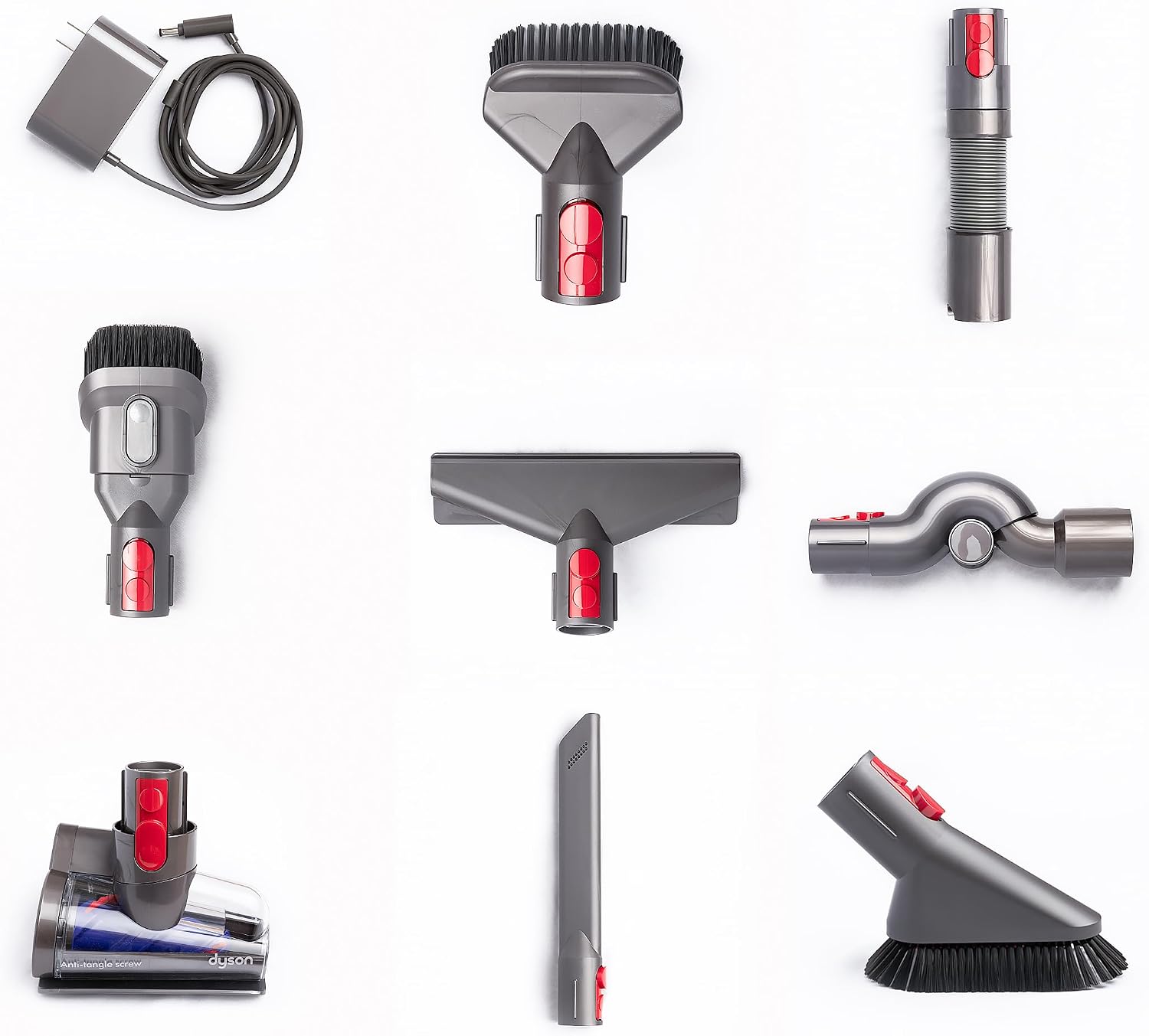 Dyson V8 Animal Extra De-Tangle Cordfree Vacuum with 8 Tools, Red