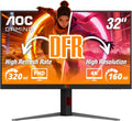 AOC 32 inch 4K Gaming Monitor, UHD 3840×2160 160Hz / FHD 320Hz Dual Mode, IPS Panel, 0.5ms MPRT, HDMI 2.1, DisplayPort 1.4, G-Sync Compatible, Height Adjustable Stand, U32G4