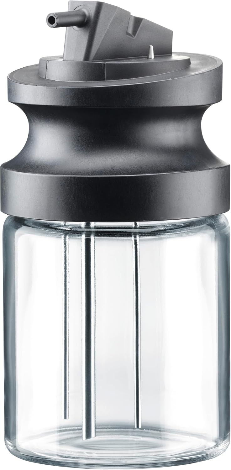 Miele MB-CVA 6000, Pre-Installed Glass Milk Container for Miele CVA 6000 Fully Automatic Coffee Machines, 33.8 oz capacity