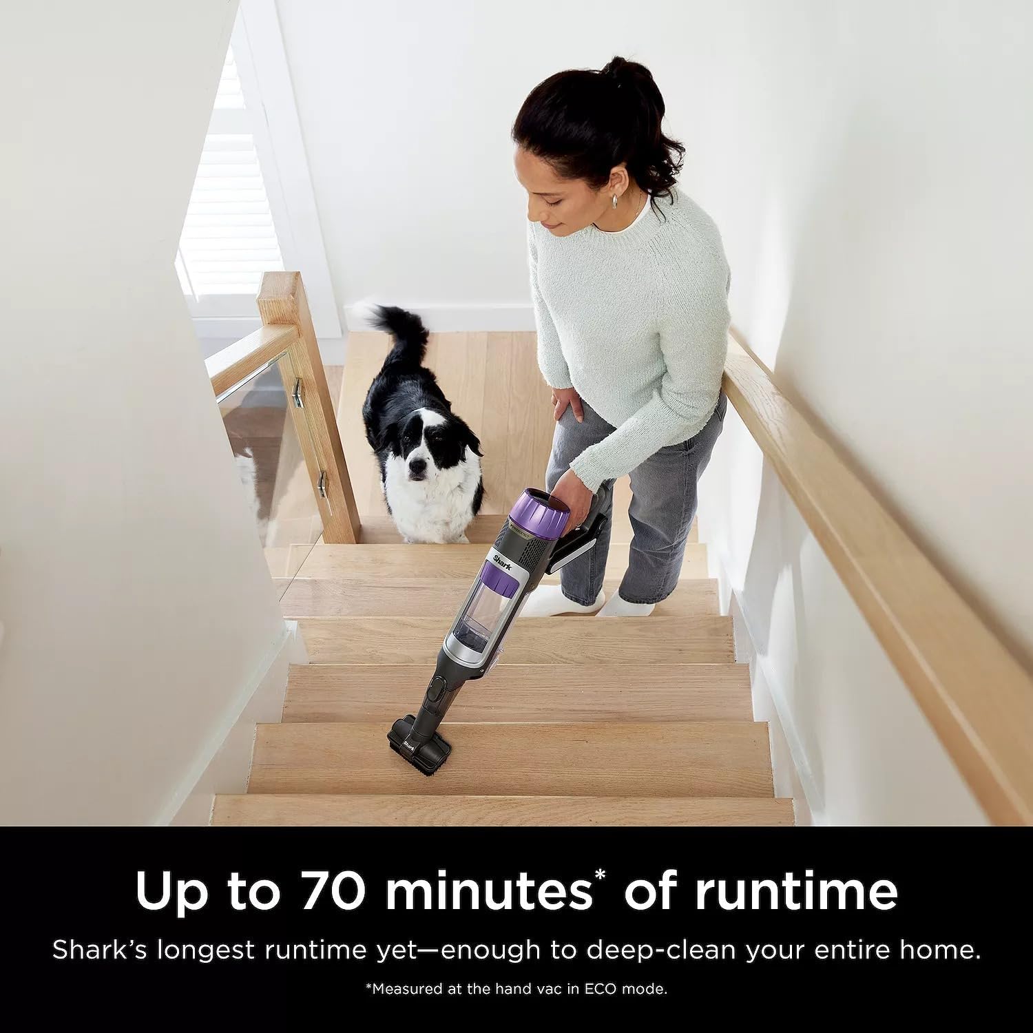 Shark Cordless Vacuum Cleaner with HEPA Filter, PowerDetect Clean & Empty, Powerful Suction, Auto-Empty System, Pet Hair Pickup, Carpets & Hardfloor, Blue/Gold (Renewed)