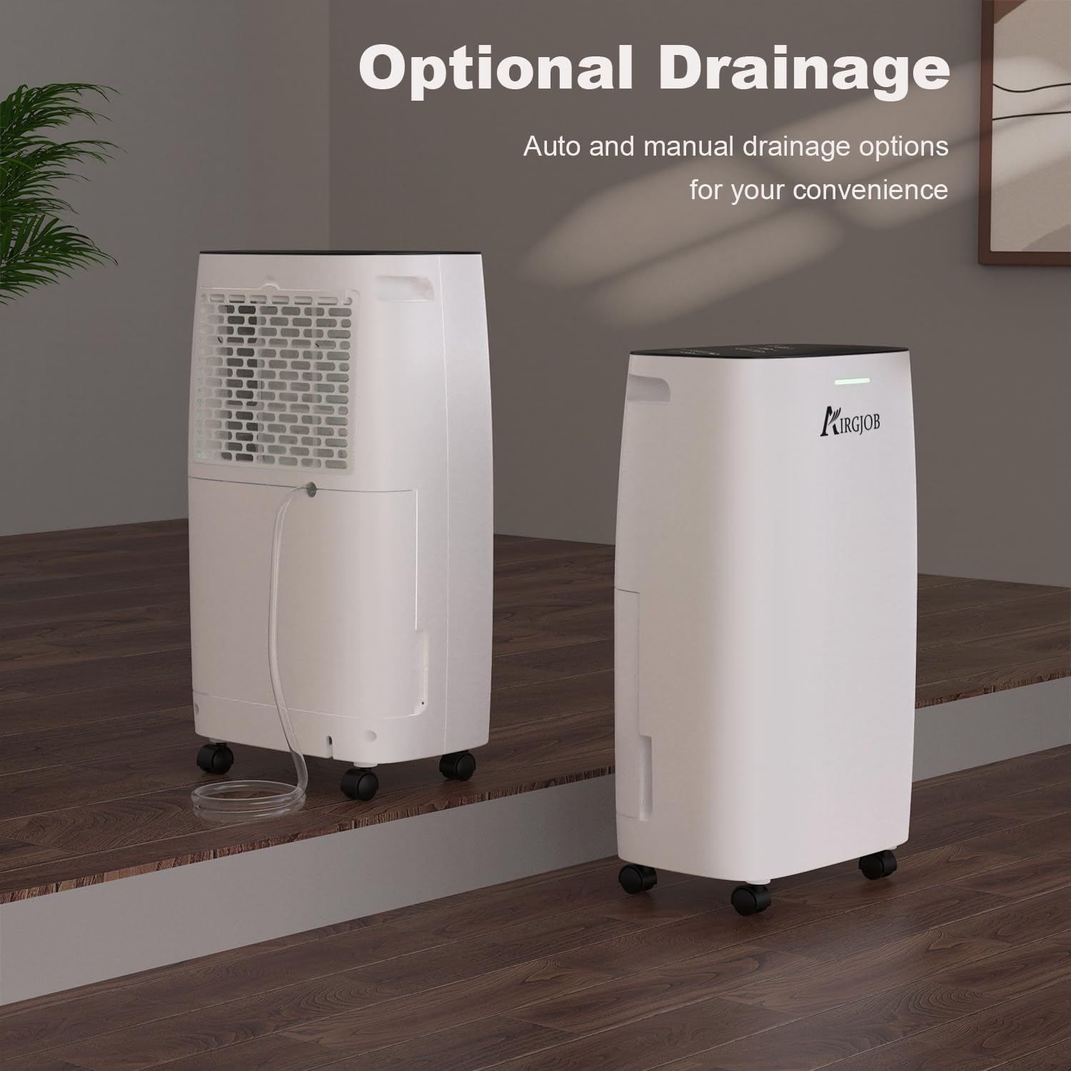 32-Pint Dehumidifier for Basement and Large Room - 2000 Sq. Ft, Quiet Dehumidifier for Large Capacity Room Home Bathroom Basements - Auto Continuous Drain Remove Moisture with Child Lock