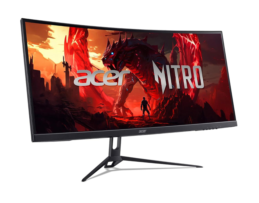 acer Nitro 29.5' UWFHD 2560 x 1080 1800R Curved Gaming Monitor | AMD FreeSync Premium | Up to 200Hz Refresh Rate | 1ms (VRB) | sRGB 100% | 1 x Display Port 1.4 & 2 x HDMI 2.0 Ports | ED300C X1bmiippx