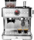 GlowSol Espresso Machine with Bean Grinder, Semi Automatic Espresso Machine, 20-Bar Espresso Maker with Milk Frother Steam Wand 2.8L Water Tank, Home Espresso Coffee Maker for Latte, Cappuccino