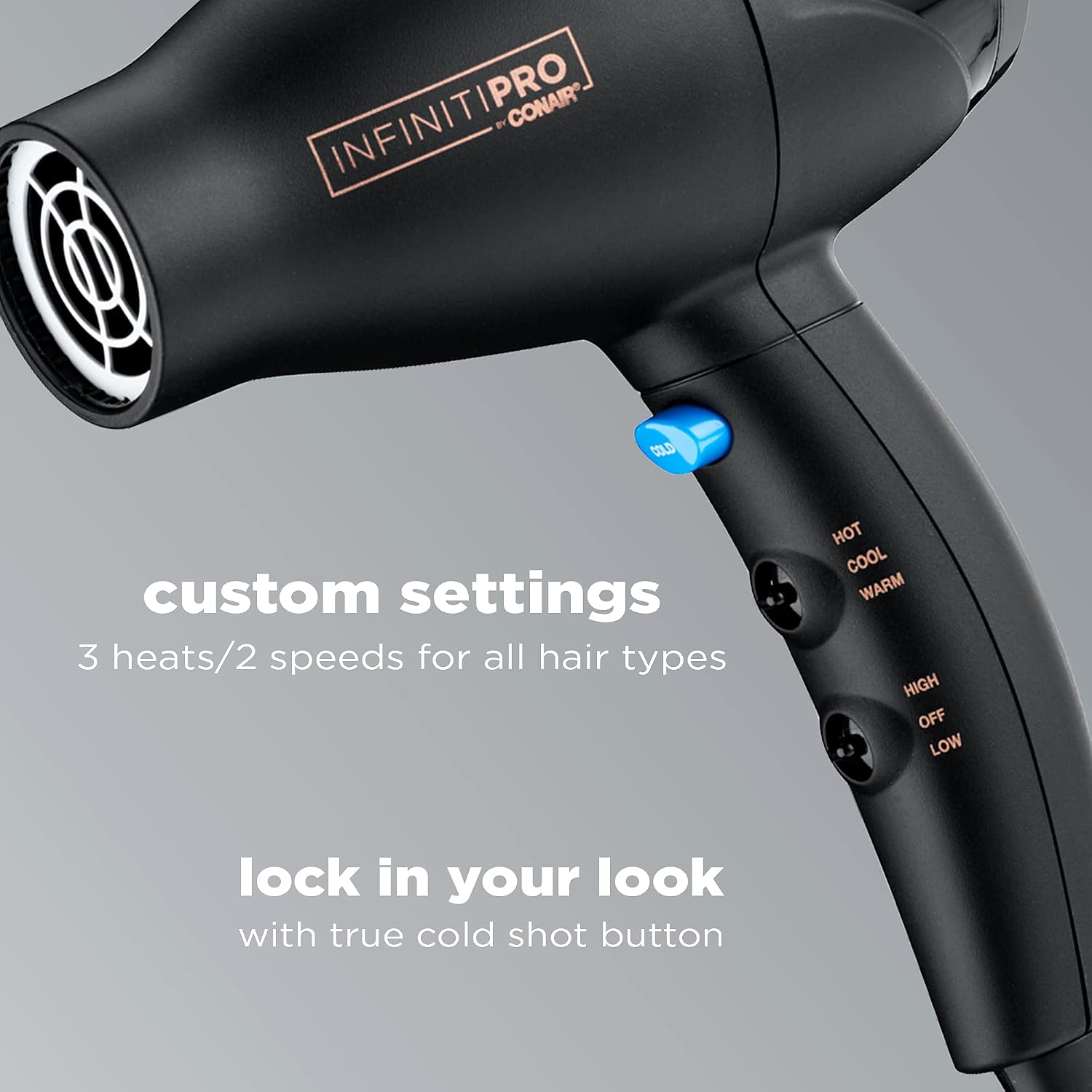 INFINITIPRO by CONAIR Travel Hair Dryer, Mighty Mini Compact Lightweight Professional AC Motor Hair Dryer| (Pack of 4)