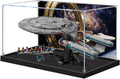 Acrylic Display Case for Lego 10356 Star Trek: Federation Starship Building Set– Dustproof Display Box & Showcase, Display Box Compatible with Lego 10356-Only Display case (Back Spray 2)