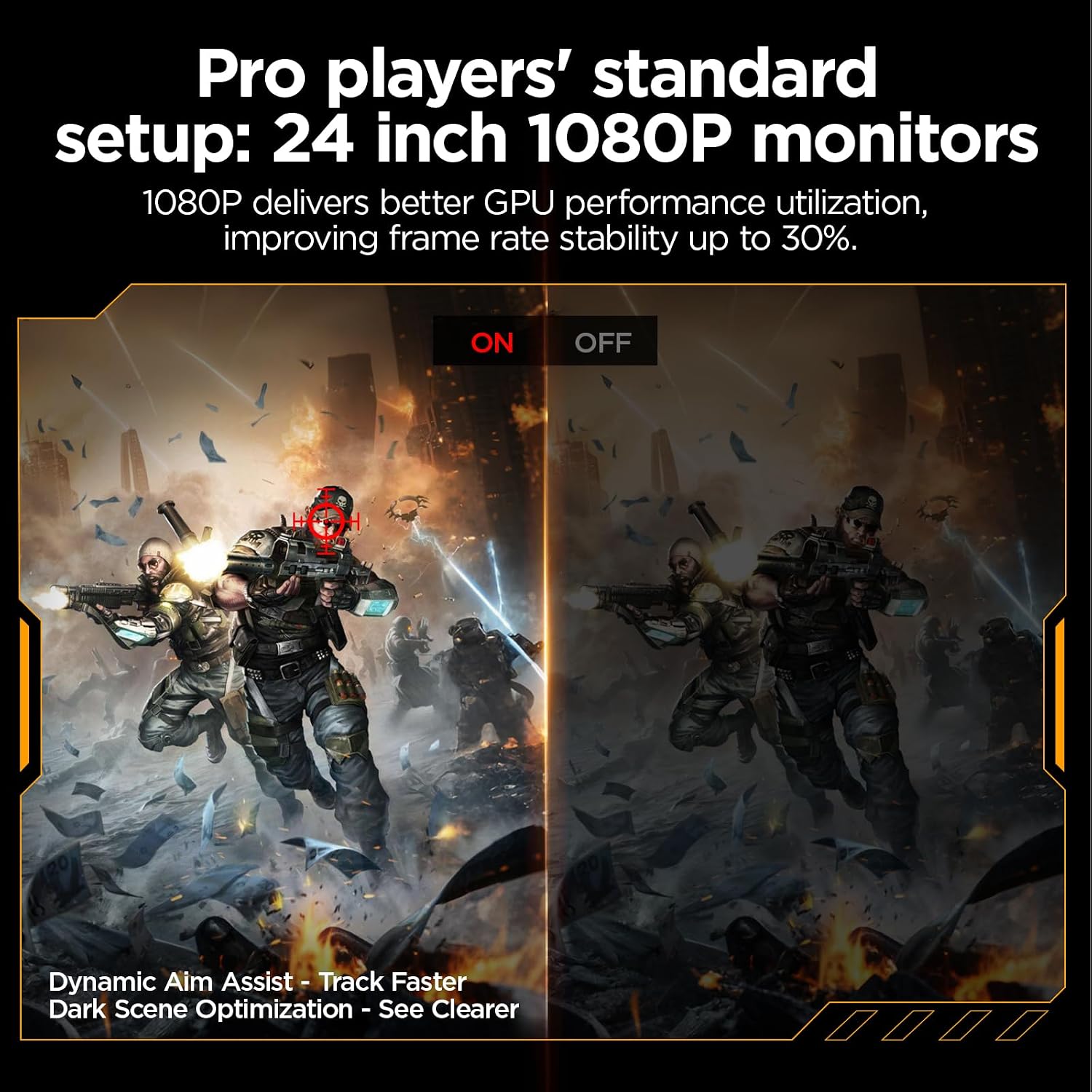 KOORUI 24' Gaming Monitor, 240Hz 1ms Response, FHD HDR400 Display, 90% DCI-P3 Color Gamut, Adaptive Sync, Ultra Slim Frame, VESA Mountable, HDMI 2.0, DP 1.4