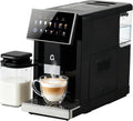 3rd-Gen Espresso Coffee Maker with Milk Frother - Removable Brewer/Grinder, Adjustable Coarseness/Flavor, 3-Level Coffee/Milk Volume, Detachable Milk Tank for Home Baristas, Black Spray Paint