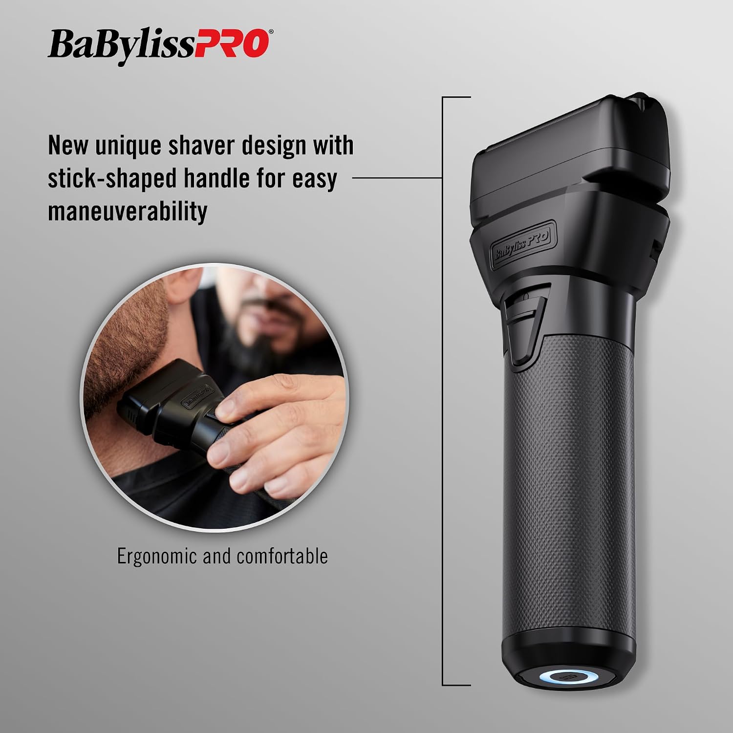 BaBylissPRO FXONE Double Foil Stick Shavers with interchangeable battery
