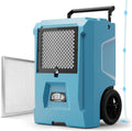 ALORAIR 110 Pints Dehumidifier Commercial Grade Built-in Pump, Includes Drain Hose, Ideal for Large Basements, Industrial or Commercial Spaces and Job Sites, 5 Years Warranty (DP50 Blue)