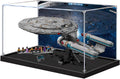 Acrylic Display Case for Lego 10356 Star Trek: Federation Starship Building Set– Dustproof Display Box & Showcase, Display Box Compatible with Lego 10356-Only Display case (Back Spray 3)