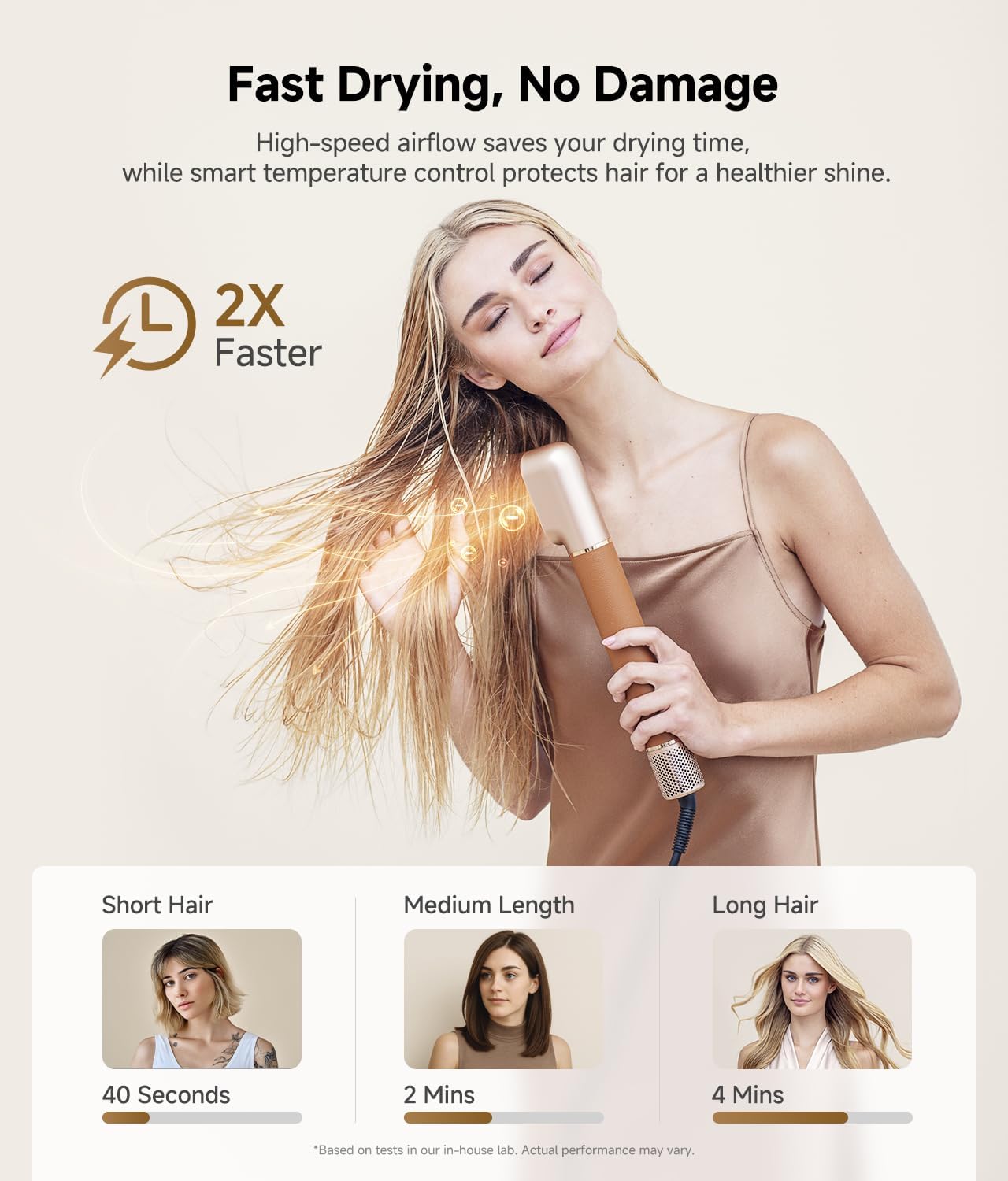 DREAME AirStyle Pro 7-in-1 Hair Styler & High Speed Dryer | Snap-on Attachments for Curling, Smoothing, Volumizing | Fast Drying, Frizz Control, Cool Shot | Luxury Leather Package, 120V Voltage