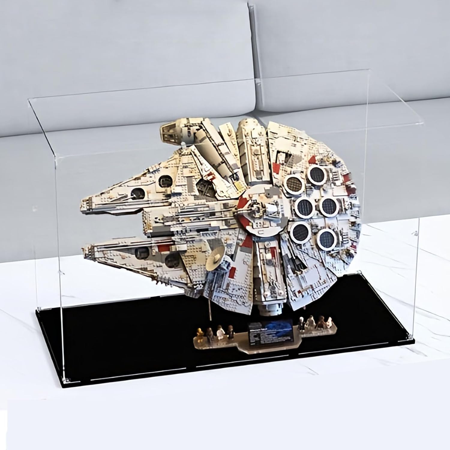 Acrylic Display Case for Lego 75192 Millennium Falcon, Dustproof Box, Storage Box, Transparent Box, Display Box Compatible with 75192 (Box Only) (3mm Transparent)