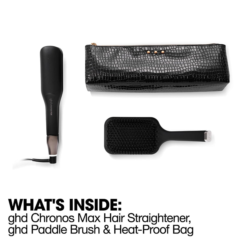 ghd Chronos & Chronos Max Stylers -1' and 2' Professional Flat Iron Hair Straighteners|3X Faster Styling|More Shine,Less Frizz & 3X Straighter in One Stroke,Results that Last 24hrs|85% More Shine