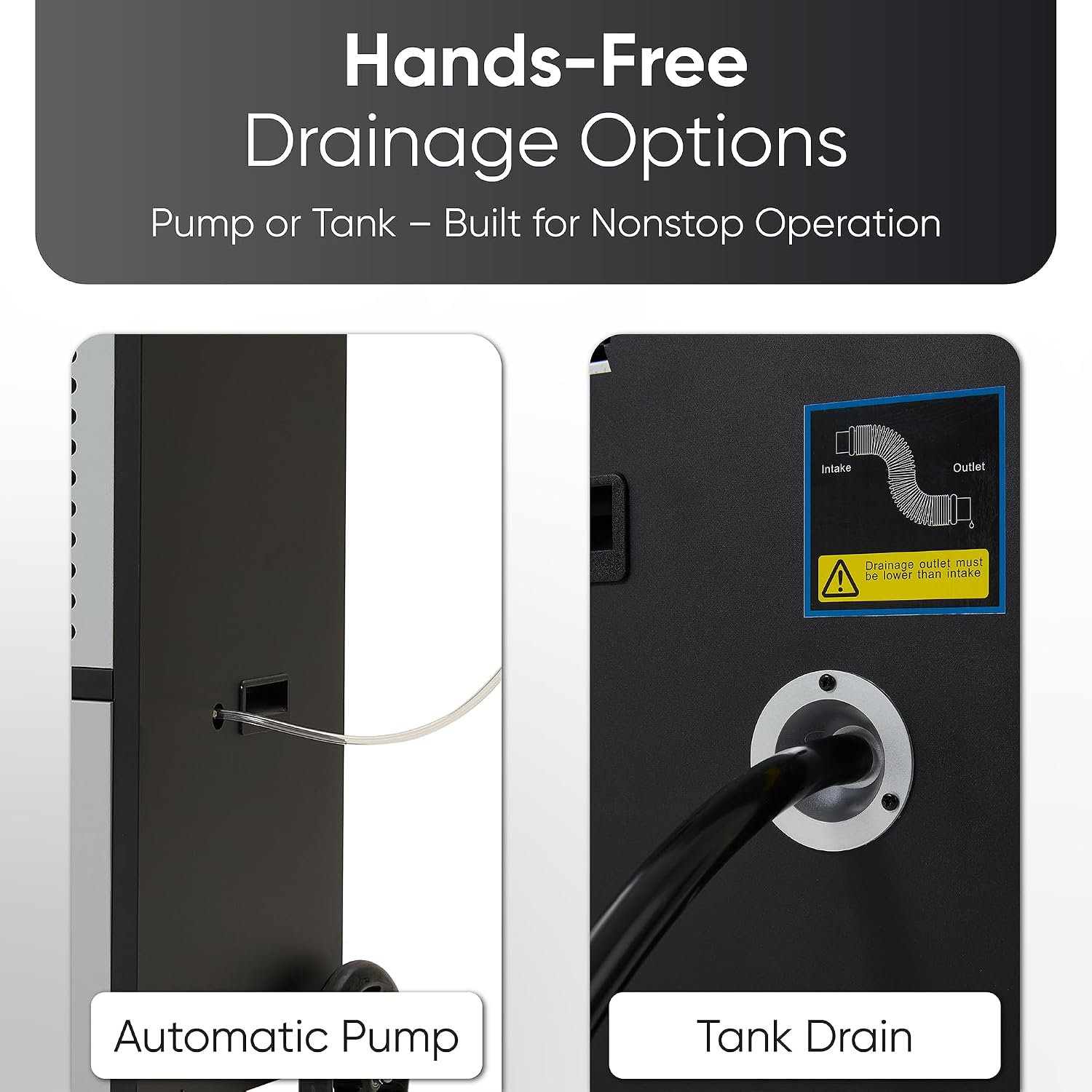 350 Pints Commercial Dehumidifier for Basements & Industrial Spaces – Built-In Pump, Drain Hose, Continuous Operation, 2-Speed Fan, 30000 Sq Ft Coverage