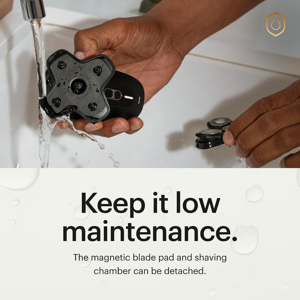 MANSCAPED® The Dome Shaver™ PRO Head Shaver for Bald Men – Five Rotary Blade Design with SkinSafe® & FlexAdjust Technology, Waterproof, USB-C & Wireless Charging Compatible with Travel Lock
