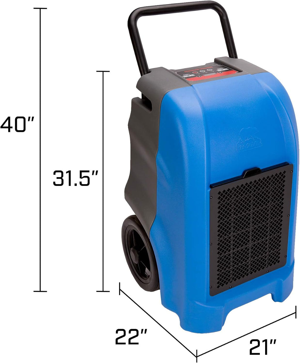 B-Air VG-1500, 150 Pint, 235 CFM, 70.3 Amp Industrial Commercial Dehumidifier for Pro Water Damage Restoration Equipment in Basements, Houses, & Other Work Sites, Blue