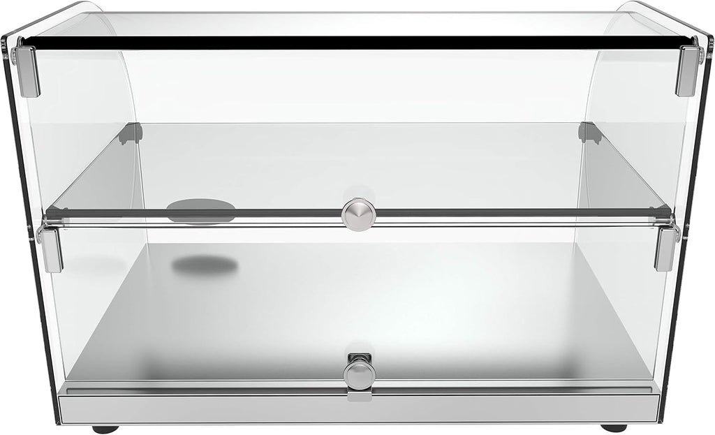 KoolMore - DC-2C 22' Commercial Countertop Bakery Display Case with Front Curved Glass and Rear Door - 1.5 cu. ft.