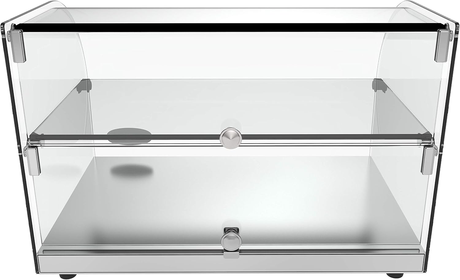 KoolMore - DC-2C 22' Commercial Countertop Bakery Display Case with Front Curved Glass and Rear Door - 1.5 cu. ft.