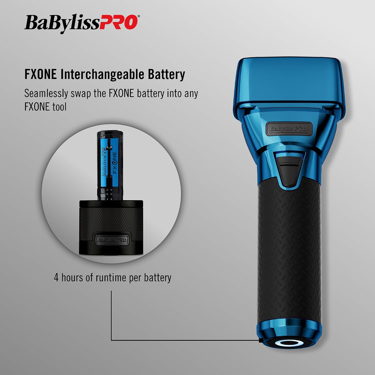 BaBylissPRO FXONE Double Foil Stick Shavers with interchangeable battery