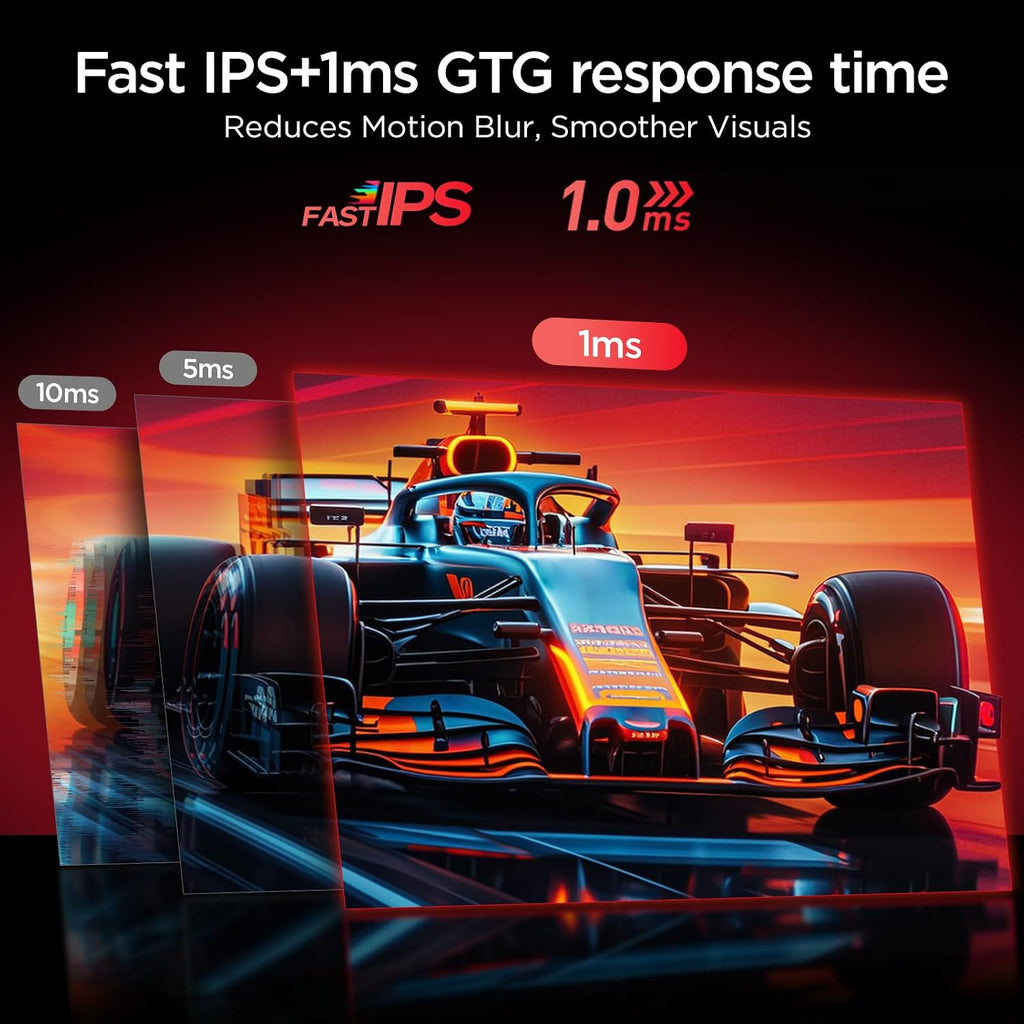 KOORUI 27' 4K Gaming Monitor - Dual Mode UHD 160Hz or FHD 320Hz, Fast IPS 1ms, FreeSync Premium & G-SYNC Compatible, HDMI 2.1/DP 1.4, HDR400, Height/Pivot/Tilt Adjustable, PC & Console Ready, G2741L